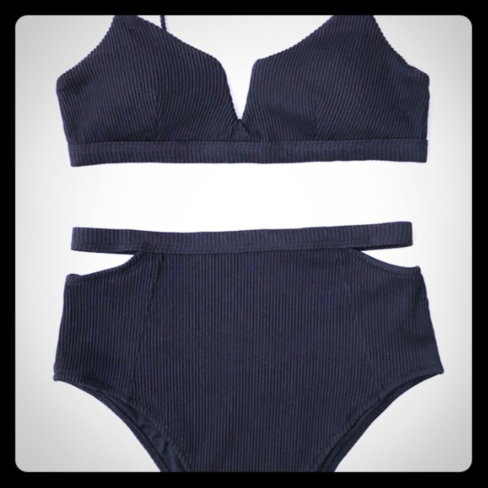 NWT Cupshe Star Bright High Waisted Bikini Set